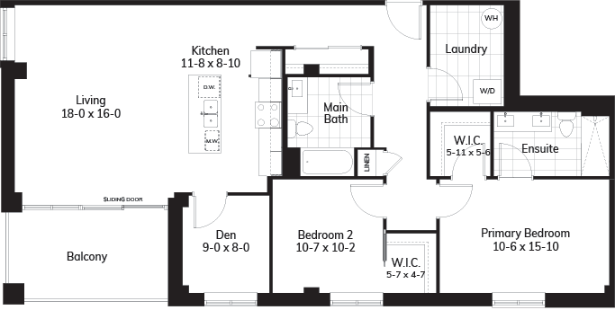 Plan J1 - 1360 sq.ft.